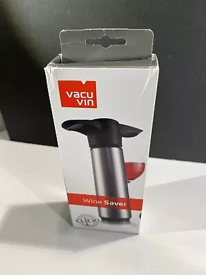 $10.95 • Buy Vacu Vin Stainless Steele Wine Saver (Stainless Steel Pump + 1 Stopper)