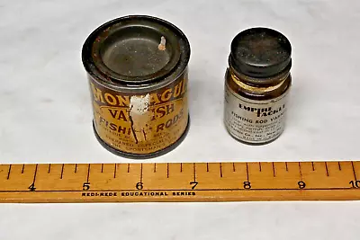 Vintage Montague Rod Varnish Tin And Empire Tackle Co. Inc. Bottle • $15