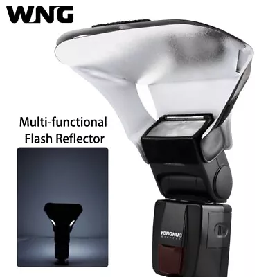 Speedlite Diffuser Flash Light Bounce Diffuser With 3 Color Reflector Board • $9.48