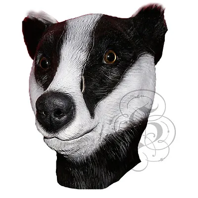 £99.99 • Buy Latex Full Head Animal Popular Cosplay Badger Fancy Dress Up Carnival Mask 