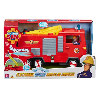 Fireman Sam Jupiter Fire Truck Electronic Spray And Play With Figure Ages 3+ • $64.38