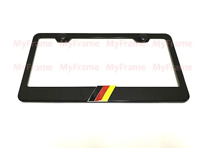 1pc 3D  GERMAN FLAG  Emblem BLACK Metal License Plate Frame Tag • $20.49