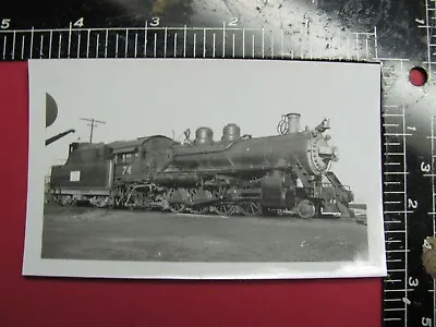 B&w Photo Midland Valley Railroad 2-8-2 Locomotive #74 Ft Smith Ar Water Tank • $9.99