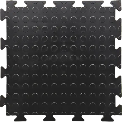 13mm Penny Skeleton Back Tough Interlocking Tile Standard Black • £4.91