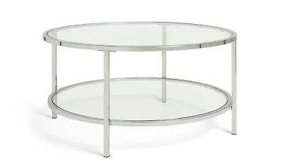 Habitat Boutique Round Coffee Table - Silver • £89.99