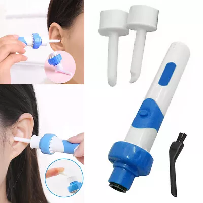 Vacuum Ear Wax Remover Electric Cordless Painless Cleaner Cleaning Suction Tools • £5.79