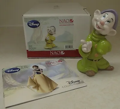 NAO Lladro 1813  Dopey  Disney Snow White Collection Dwarf - MIB RV$165 • £120.59
