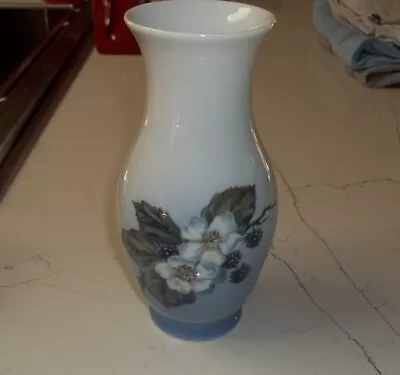 Vintage Royal Copenhagen Denmack Floral Decorated Porcenlain Vase • $19.99