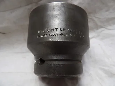 Wright 1  Drive 2-1/4  Impact Socket 8872 - Made In The USA • $38.99