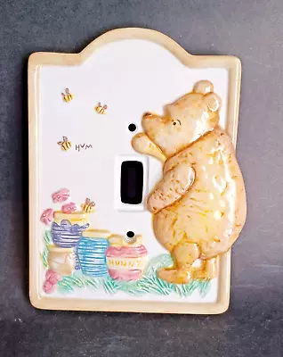 Disney Classic Winnie The Pooh Ceramic Light Switch Plate Cover Charpente Piglet • $10