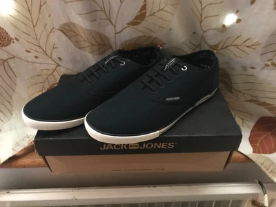 £19.50 • Buy Jack & Jones Canvas Shoes Black 7.5 Scorpion Black Summer Casual