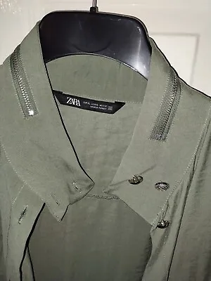 Zara Peplum Utility Style Jacket Size Xl • £10
