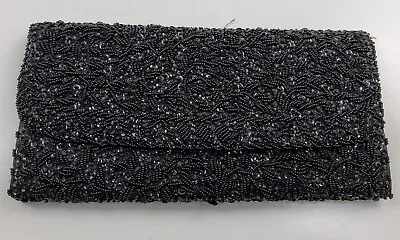 Vintage Beaded Sequins Clutch Made For Lowenstein's British Hong Kong Purse Bag • $44.99