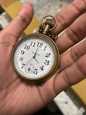 Waltham Vanguard 23 Jewel 2'' Working Pocket Watch Antique Replica Gift Occasion • $21.55