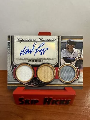 Wade Boggs Signature Swatches Triple Relic Autograph 16/99 • $40