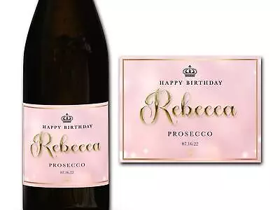 £3.57 • Buy Personalised Birthday Champagne/Prosecco Bottle Label - Ideal