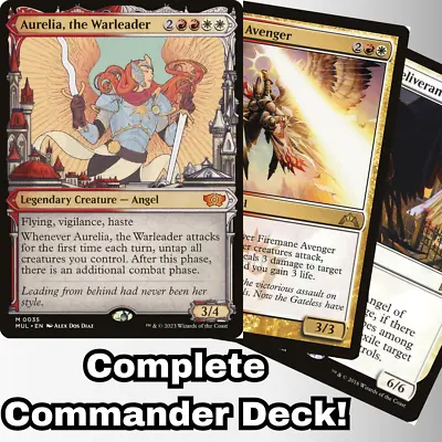 Aurelia The Warleader Commander Deck EDH 100 Magic Cards Custom Deck MTG Angels • $77.71