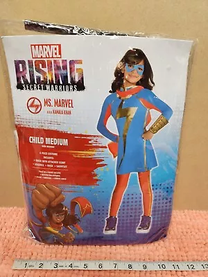 Marvel Rising Secret Warriors  Ms Marvel  Halloween Costume Girls Sz M 8-10 NEW • $24.99