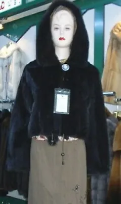 Brand New Canadian Mink Fur Coat Jacket Hood Women Size 4-10 • $3380.67