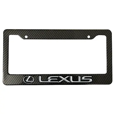 For Lexus Carbon Fiber Metal License Plate Frame Car Truck SUV NEW US • $15.64