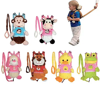 $13.75 • Buy Kids Toddler Plush Travel Doll Backpack Safety Anti-lost Harness W Leash NEW