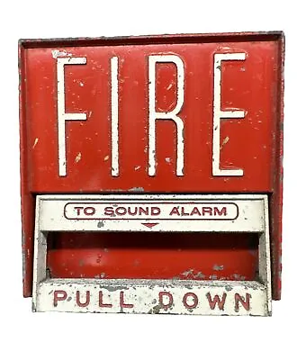 Fire-Lite BG6 Fire Alarm Manual Pull Station Gamewell Vintage Non Coded • $45.99