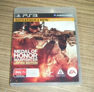 Sony PlayStation 3 PS3 Game - Medal Of Honor: Warfighter (Limited Edition) • $9.99