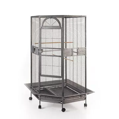 Parrot Escape Jumbo Corner Bird Cage With Seed Skirt • $299