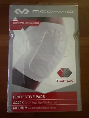 McDavid TEFLX Protective KNEE / ELBOW / SHIN PAD Medium White PAIR • $30