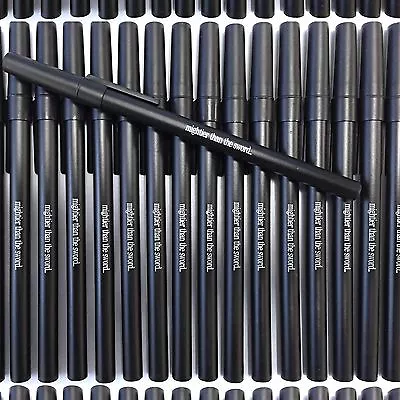 Misprint Pens 100 Pc Ball Point Ink Bic Round Stic Style Black Cap Wholesale Lot • $14.79