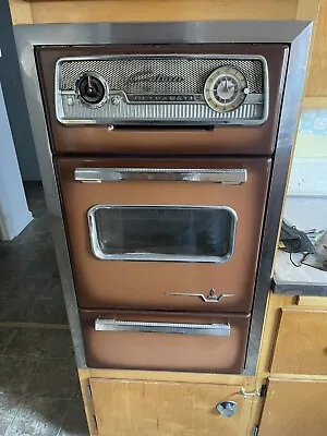 1960’s Caloric Ultramatic Gas  Oven & Cooktop RARE Brown Works!! Vintage • $500