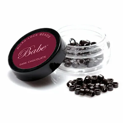 Babe 100 Pieces Micro-Lock Beads Dark Chocolate I Tip Lock For I Tip Extensions • $12.95