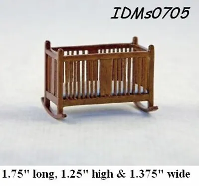 MISSION STYLE CRADLE 1:24 HALF SCALE DOLLHOUSE MINIATURES Heirloom Collection • $22.99