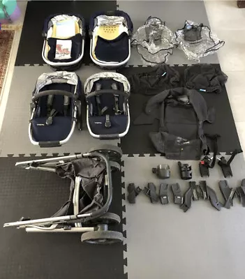 £400 • Buy UppaBaby VISTA Double - Incl. 2x Bassinets & 2x Seats & Extras (FULL BUNDLE)