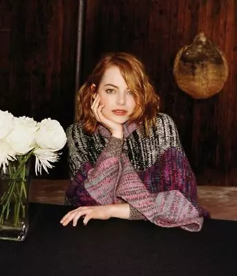 $3.99 • Buy Emma Stone Leaning On A Table 8x10 Picture Celebrity Print