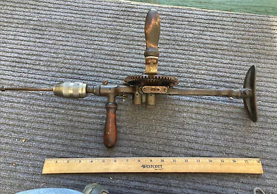 Vintage Antique Millers Falls Breast/Shoulder Drill W/Bubble Level Excellent • $24.95