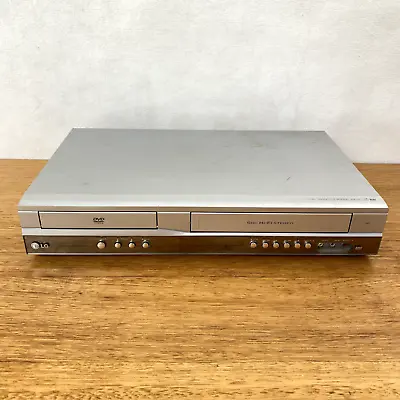 LG V271 DVD VCR VHS Cassette Player DVD Combo Player 6 Head Hi Fi Stereo Silver • $59