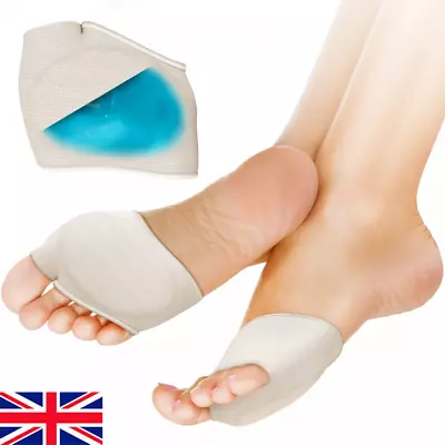 Metatarsal Gel Foot Pads Support Insoles Mens Ball Of Cushion Mortons Neuroma UK • £7.95