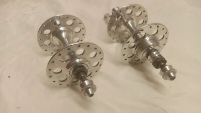 $135 • Buy Vintage Campagnolo Tipo Hubs High Flange 36 Hole  English Italy Campy QR VGC 120