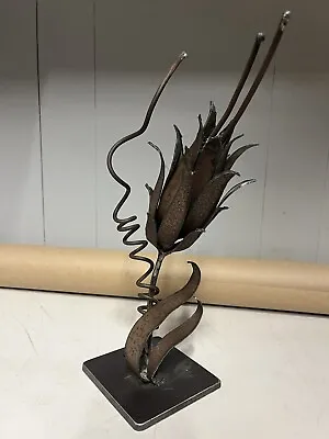 Original Art Metal Sculpture Flower Unique Gift Gothic Flavor • $124.99