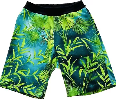 Versace Men’s Tropical Palm Print Sweat Shorts Sz M Rare • $399.99