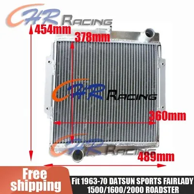 Aluminum Radiator For 1963-1970 DATSUN SPORTS FAIRLADY 1500/1600/2000 ROADSTER • $255