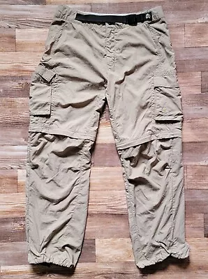 Mountain Hardwear Mesa Convertible Pants Men Size M 32x30 Belted Hiking • $22.50