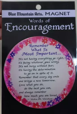 IA Words Of Encouragement Blue Mountain Arts Refrigerator Magnet • $8.99