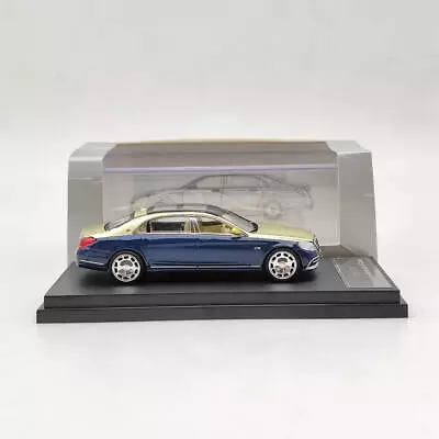 Master 1/64 Mercedes Benz Maybach S560 Models Diecast Toys Collection Blue Gold • £27.60