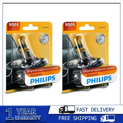 9005 Philips Hi/lo Beam 2PCS Headlight Light Bulbs For Dodge Viper 1992 • $24.44