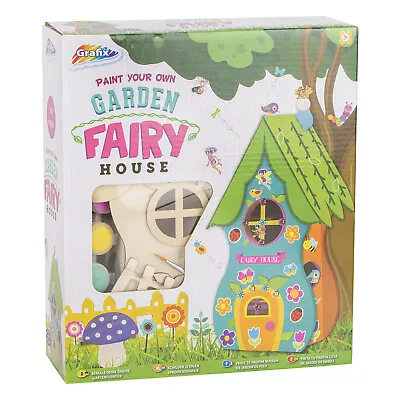 Grafix Paint Your Own Garden Fairy House Craft Kit W20cm X H18cm X D14cm • £4.99