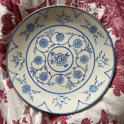 Handpainted Blue White Decorative Home Decor Plate - Signed J Middleton Bute Ltd • £18.99