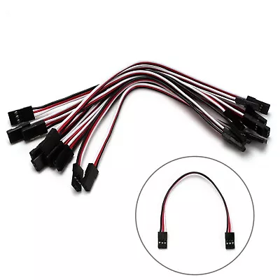 Male To Male JR Connector Servo Extension Cable 15cm Lead 3 Pin Wire Cord Lead • $9.19