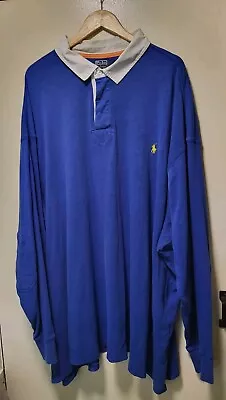 Ralph Lauren Polo Rugby Shirt 6xb Big Huge 6xl 7xl 8xl Long Sleeved Embroidered  • £29.99